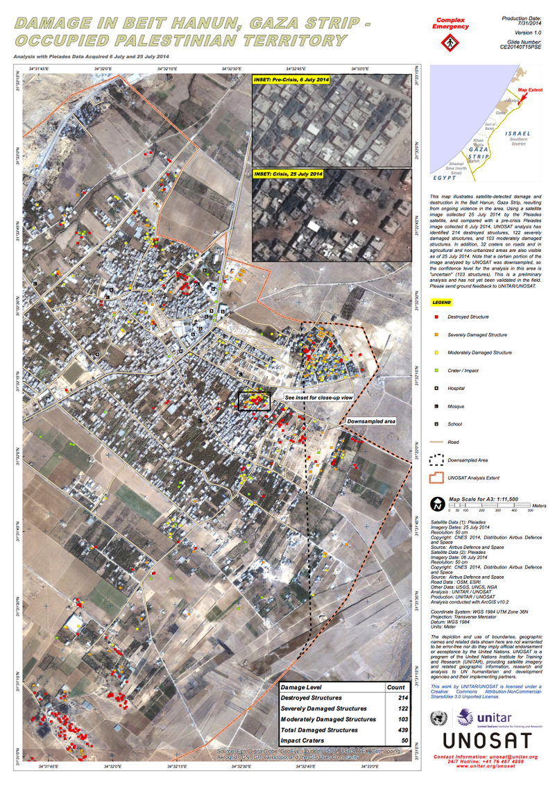 Illustration for article titled The destruction of Gaza in before and after satellite images